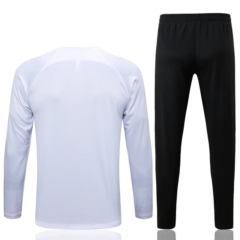 Conjunto Corinthians Zíper Curto 2023/24 - Branco e Dourado
